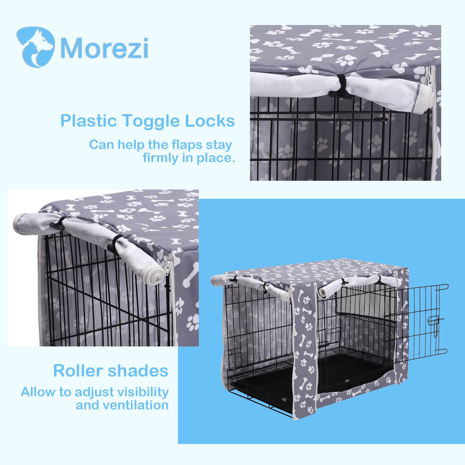 View of Snapklik.com : Dog Crate Cover Kennel Dogs Covers Fits Small Medium ...
