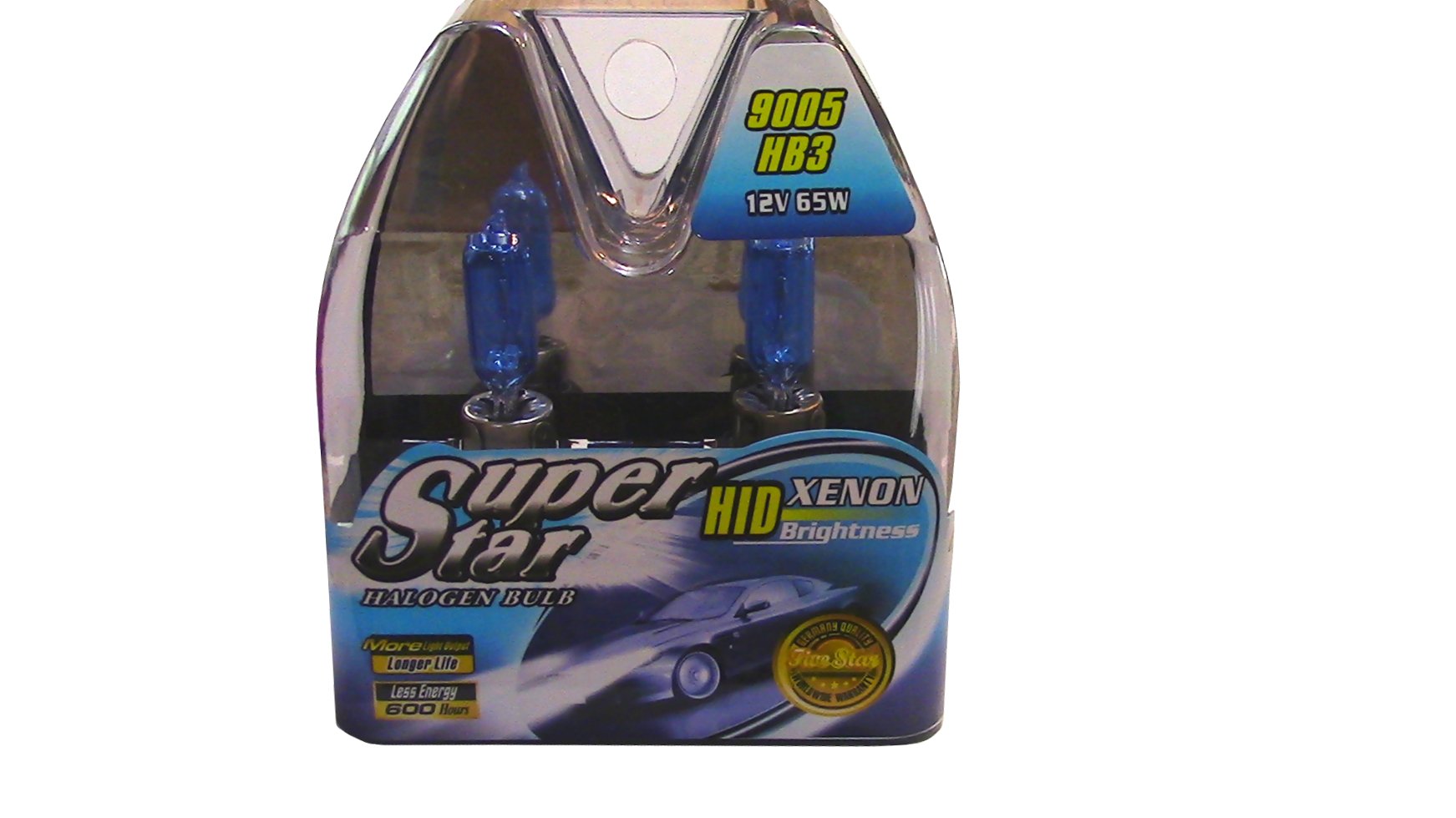 SuperStar 9005 Also fits HB3 Super White Ultra High Performance Halogen Headlight Bulb Pack of 2 product thumbnail 5