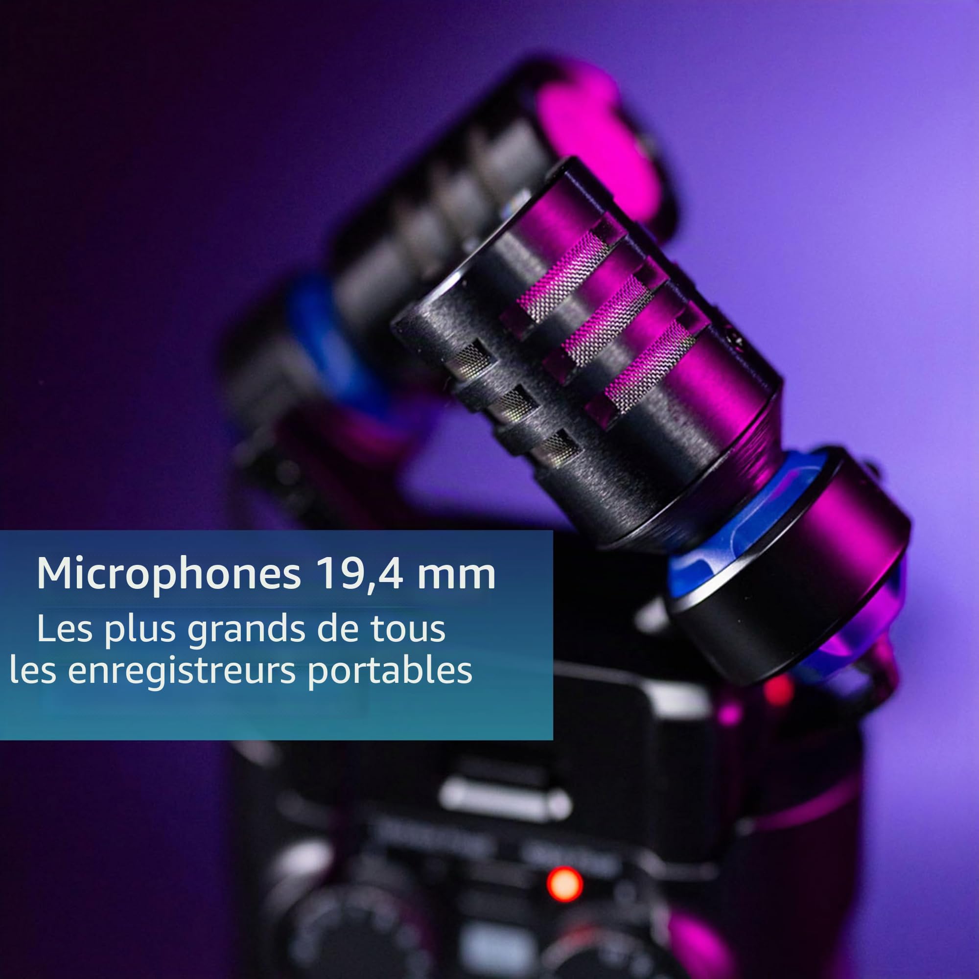 Zoom - H5Studio enregistreur 4 pistes 32 bits à virgule flottante 192 kHz - 16/24 bits, gain, limiteurs, capsule XYH-5e, compatible capsule SSH-6e et EXH-6e, interface audio Mac, Pc, iOS, Android