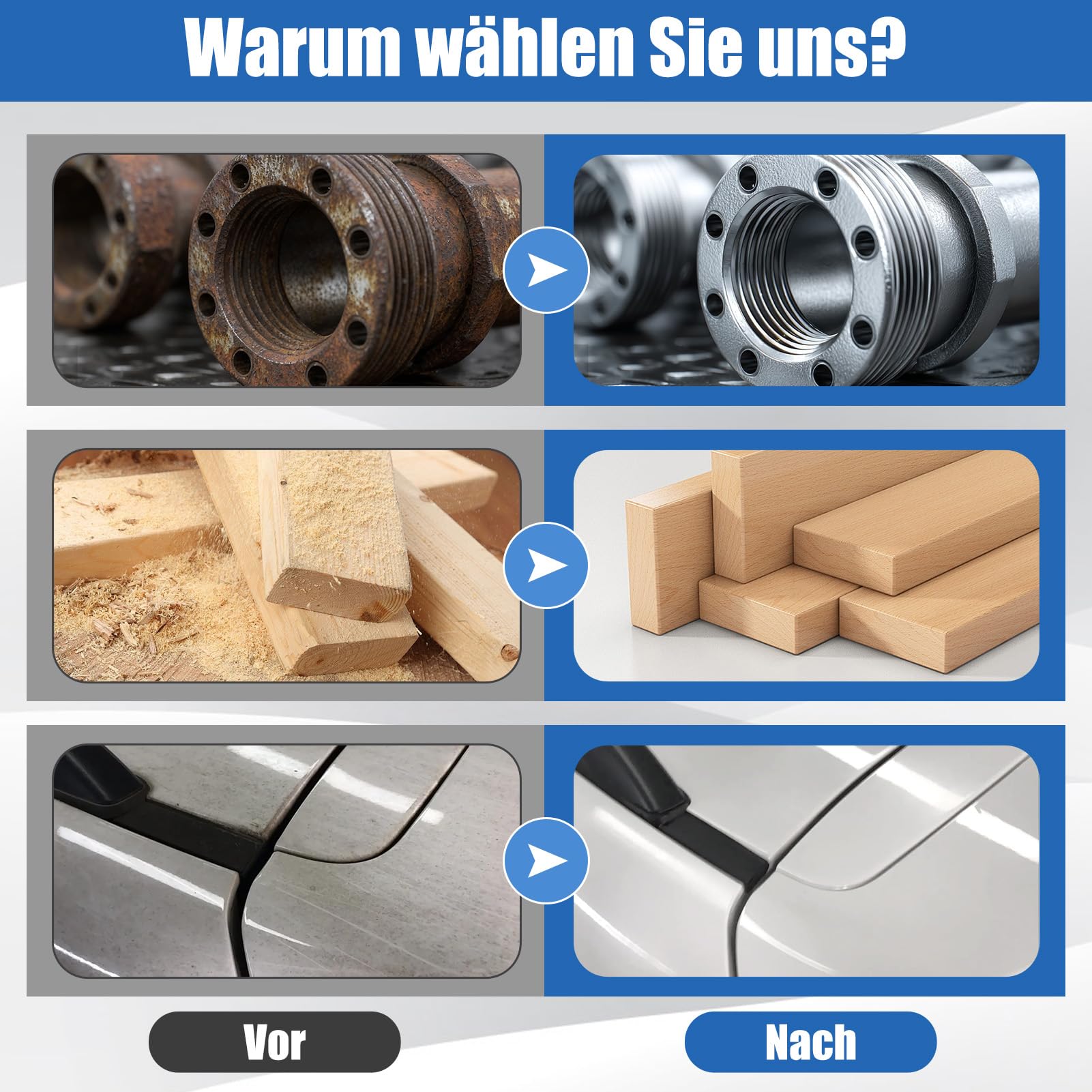 Yosoo Health Gear 104Pcs Schnellwechsel Schleifscheiben Set, 50mm CSD-Scheiben Schleifscheiben Schleifwerkzeug Set mit 1/4" Halter für Oberflächen Polieren, Entgraten, Schleifen, Entrosten