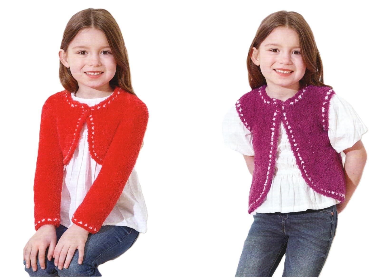 King Cole Kids Knitting Pattern Girls Waistcoat & Bolero Childrens Fashion (6054)