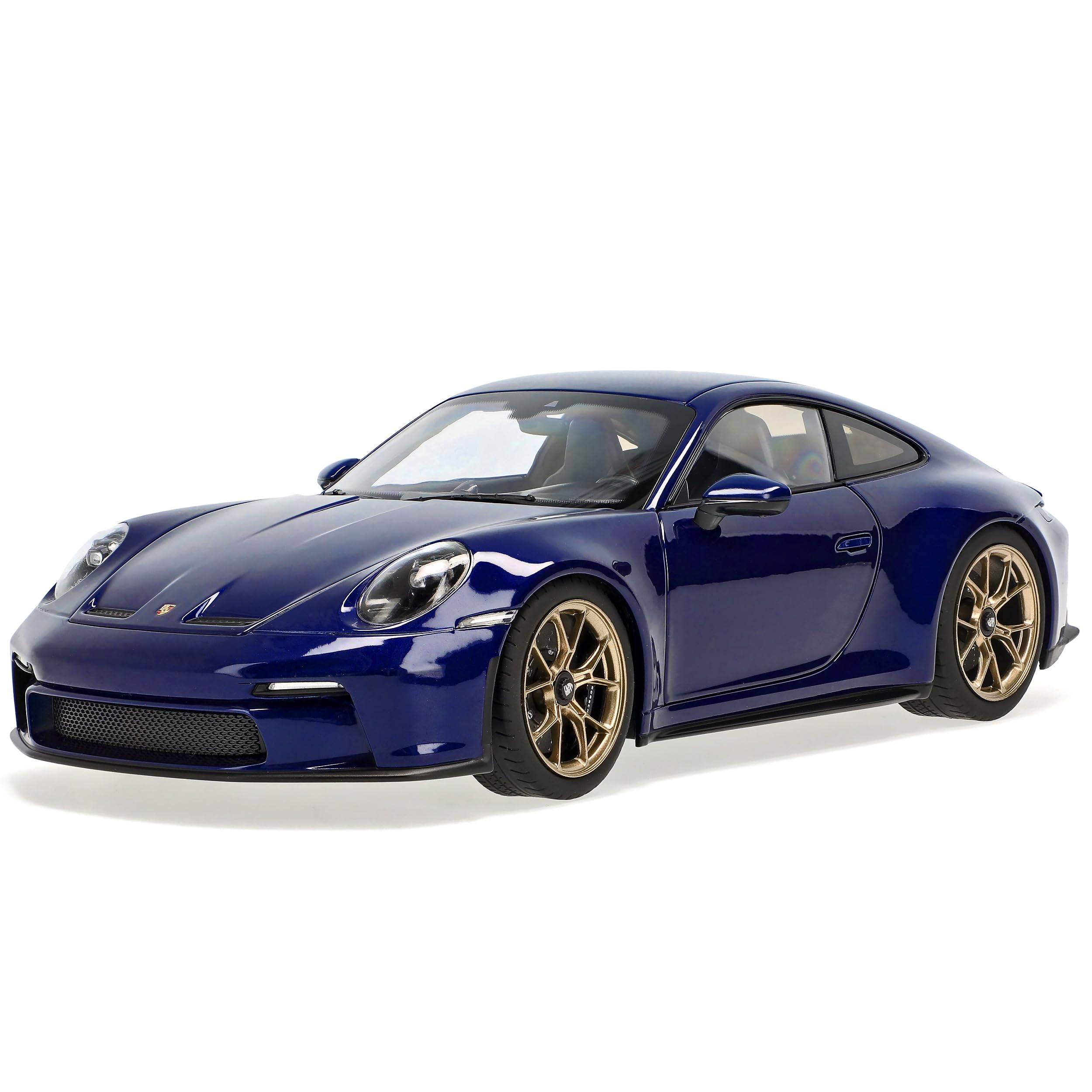 Porsche 911 992 GT3 Touring Package Coupe Blau Metallic Neue Generation Ab 2019 1/18 Norev Modell Auto mit individiuellem Wunschkennzeichen