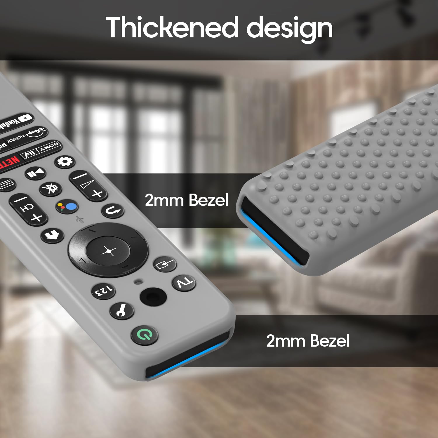 Sounce Sony Bravia RMF-TX910U Remote Cover Silicone Case, Grey — Amazon image 4