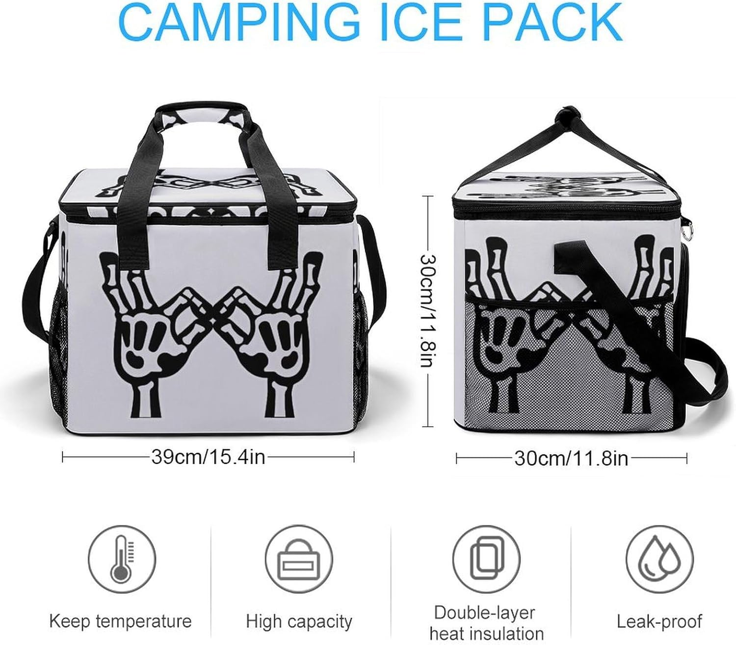 Insulated Picnic Backpack Tote Bag, Large Capacity 30L Than Love Cooler Bag Leakproof Beach Bags Portable Lunch Box Waterproof Picnic Basket for Beach Camping BBQ