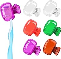 Vista 11 de Paquete de 6 fundas para cepillos de dientes portátiles para cepillos de dientes, clips de almacenamiento para cepillos de dientes, tapa