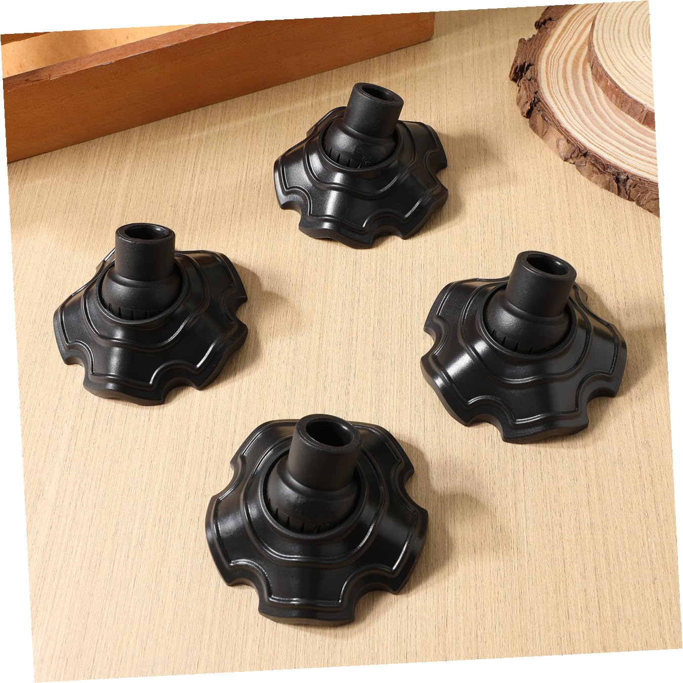 Ciieeo para Patas de Sillas de Camping 15 MM Fundas Reutilizables Antideslizantes para Patas de Muebles y Mesas de Exterior Juego de 4 Unidades para Proteger Suelos Delicados
