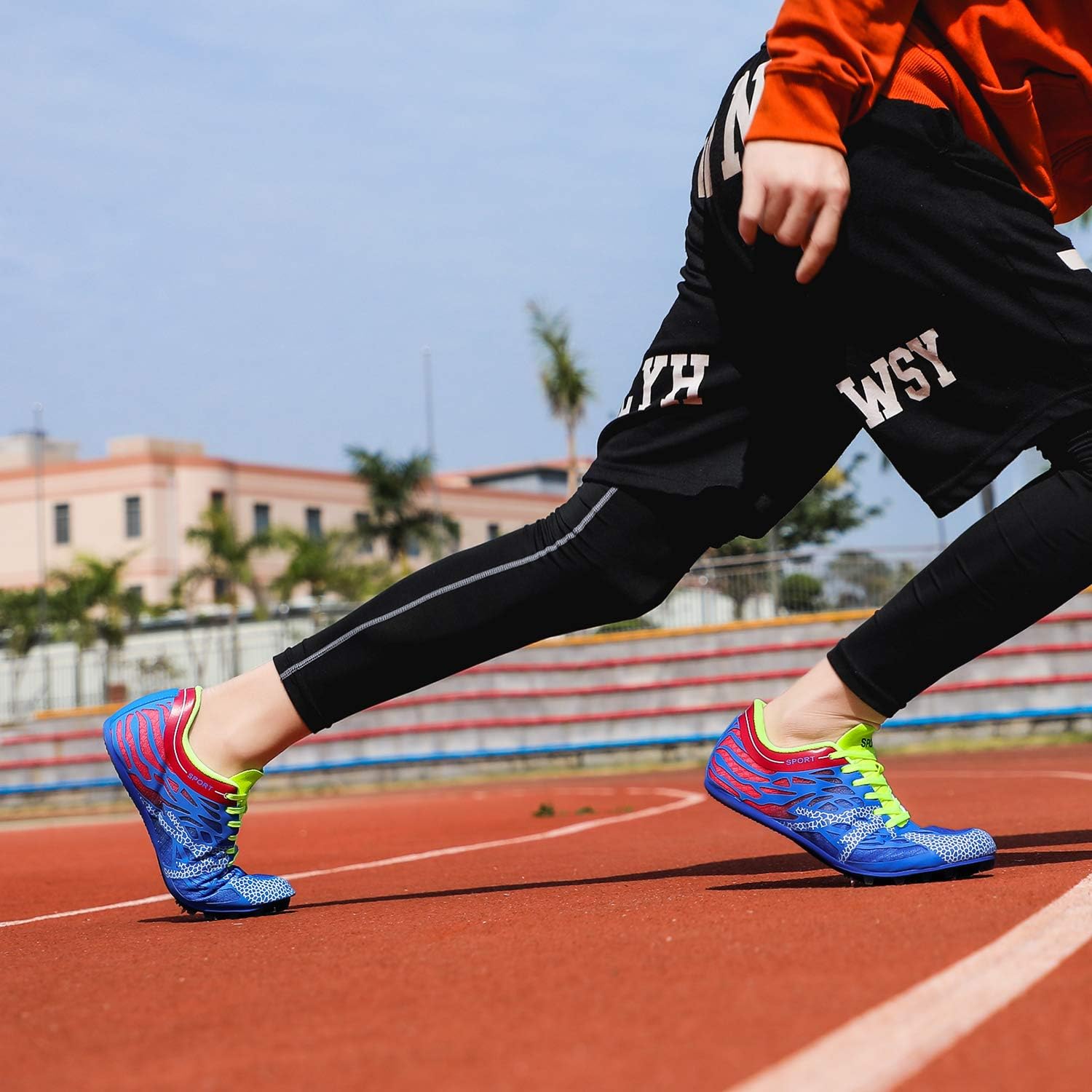 Track Spikes Shoes Mens Womens Mesh Track and Field Athletics