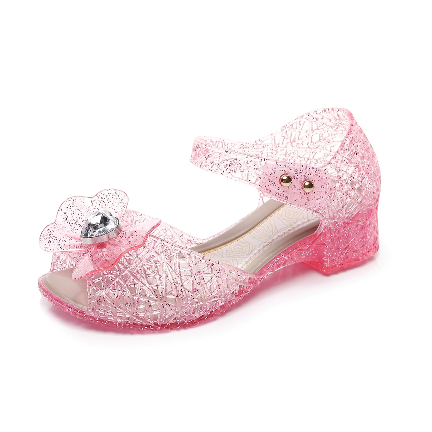 Girls Jelly Sandals Princess Mary Jane Dress Up Shoes for Cosplay Party Birthday Toddler Little Girls