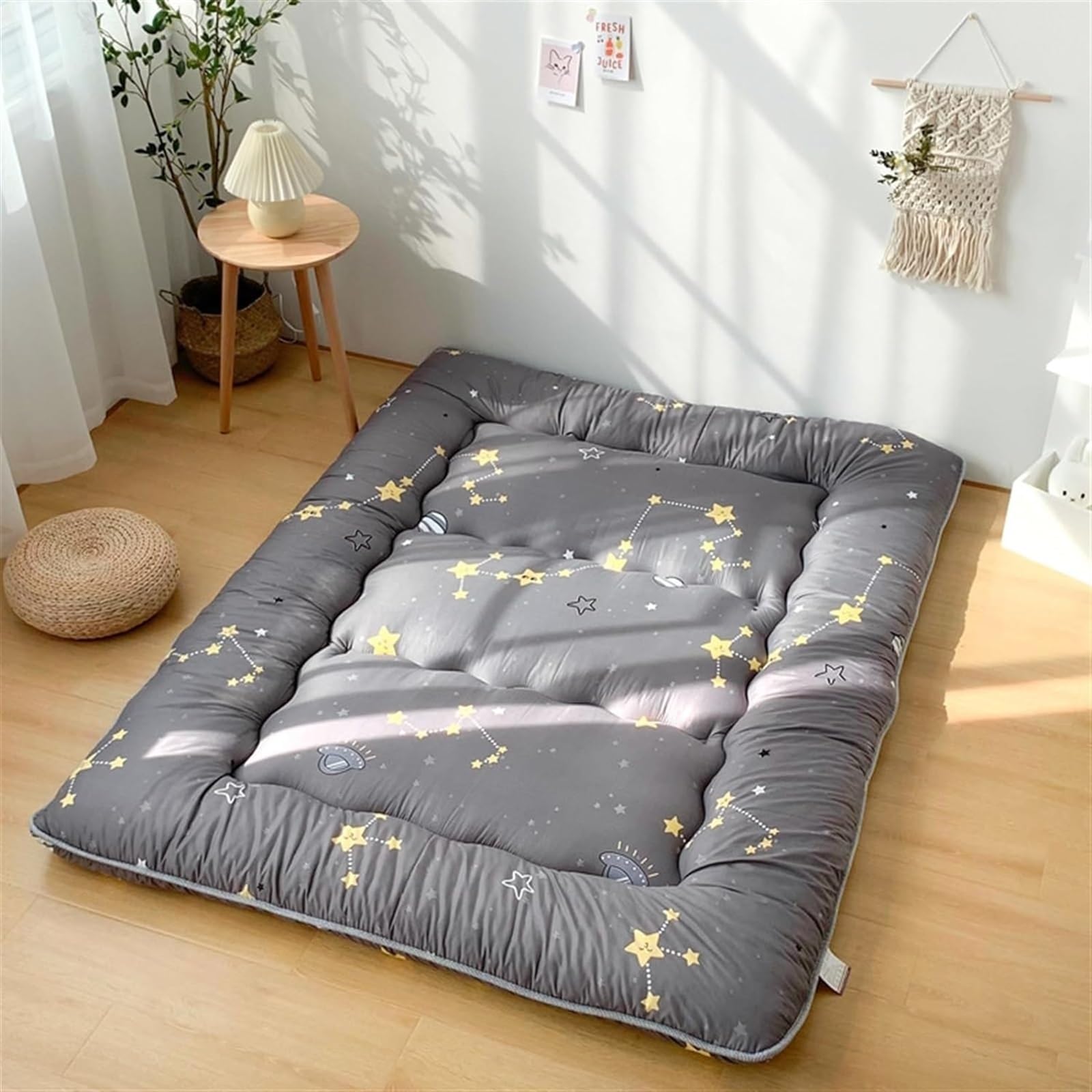 materac pogrubiony japoński materac podłogowy podwójny/pełny/królowy/king tatami składany materac futon do akademika studenckiego materac gruby materac (kolor: A rozmiar: 150 x 200 cm)