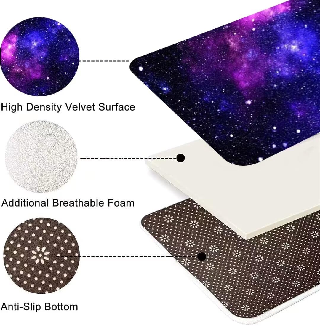 Amazon.com: ZSSZO Blue Purple Galaxy Starry Sky Area Rug Universe