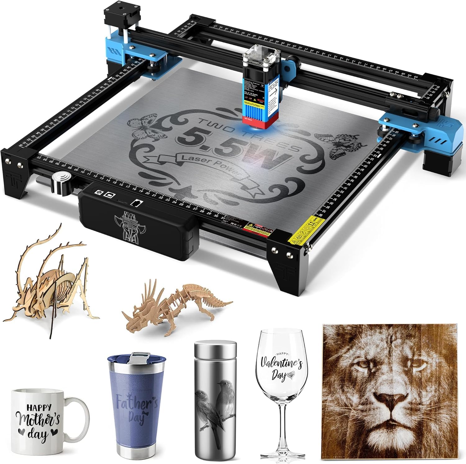 Twotrees Gravador a Laser TTS-55 PRO, Máquina de Gravação a Laser
