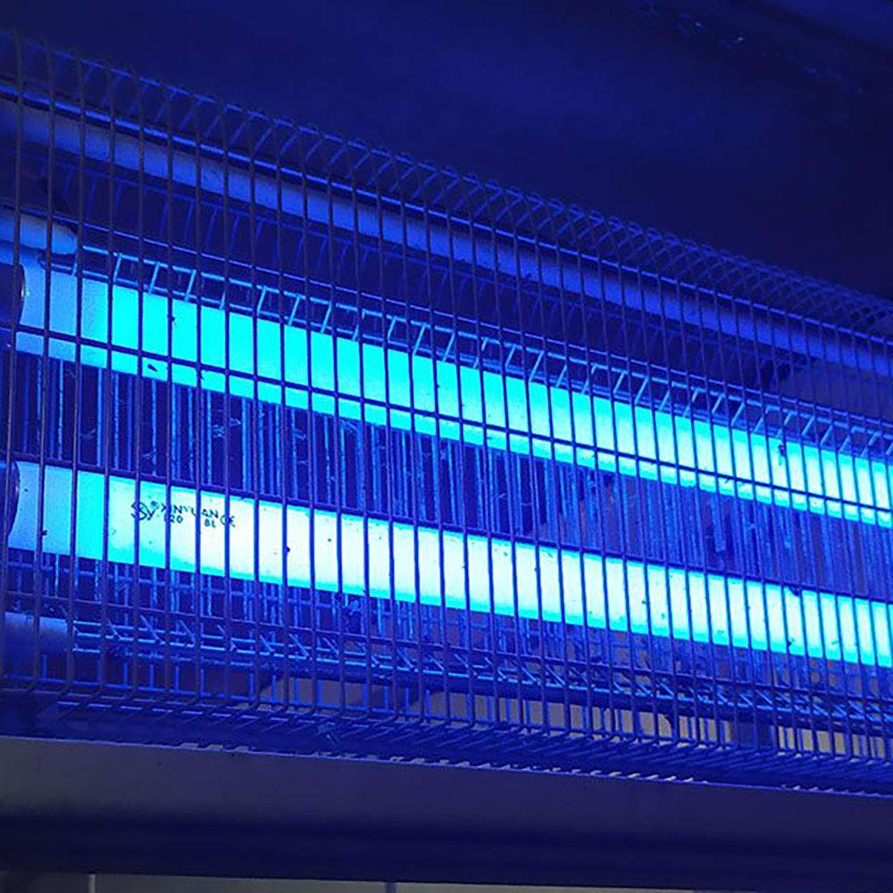 etc-shop Insektenvernichter Mückenschutz Elektrischer Insektenvernichter 100m2 Lock Effekt UV Strahlen, Moskitolampe, Aluminium, Schalter, LxBxH 50,2x9,35x28