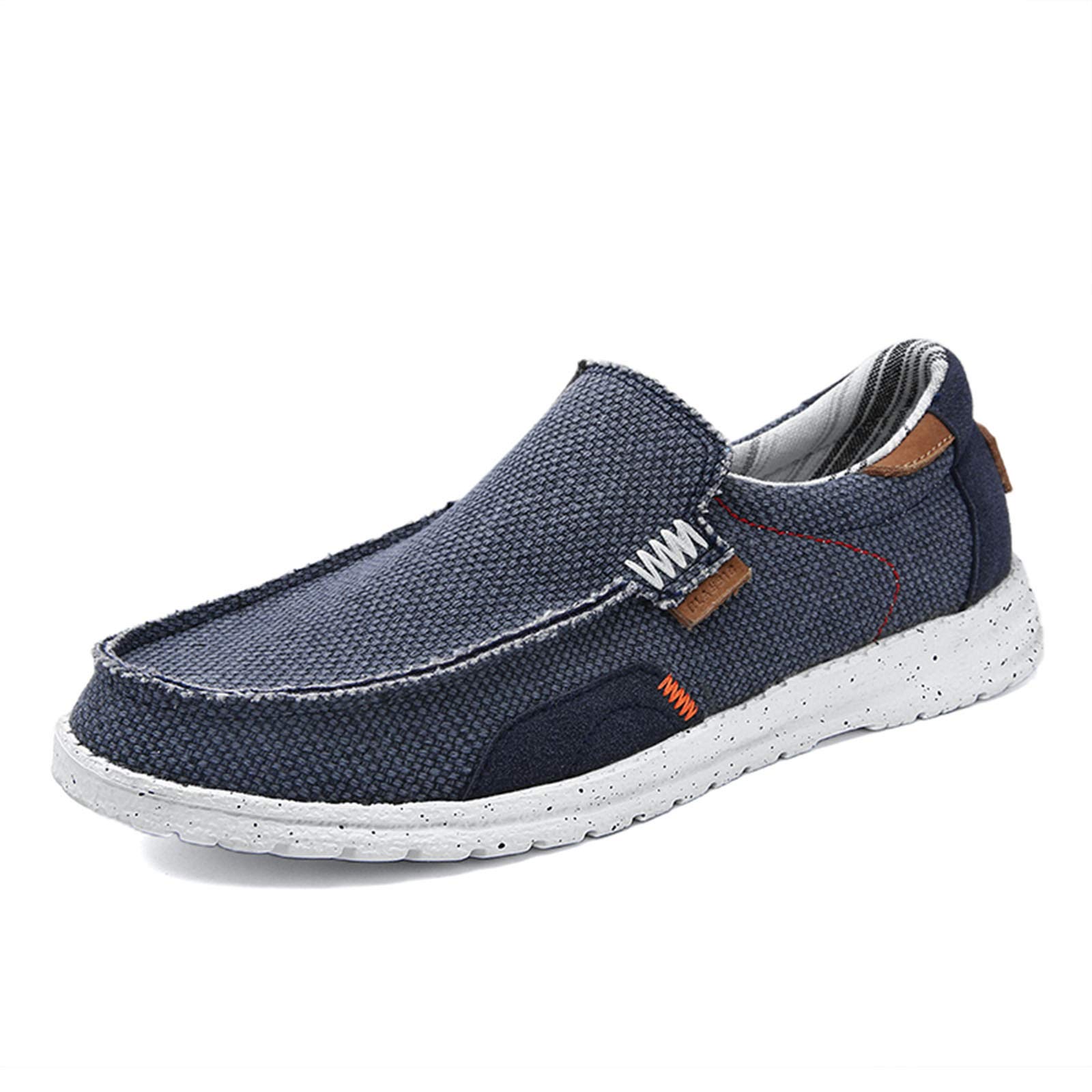 Mocassini Uomo Comfort Leggero Scarpe di Tela per Leggere Casual Scarpe da Ginnastica Piatte Antiscivolo Resistenti all'Usura per Tutti i Giorni