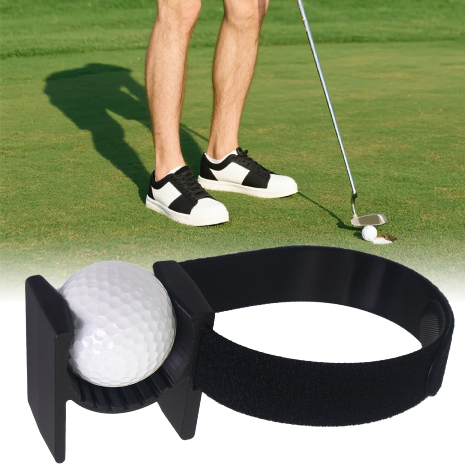 Support de balle de golf pour cheville – Gadget farce pour golfeur – Support de cheville ergonomique pour balle de golf pour camping, diffusion en direct, maison, voyage, extérieur, pratique