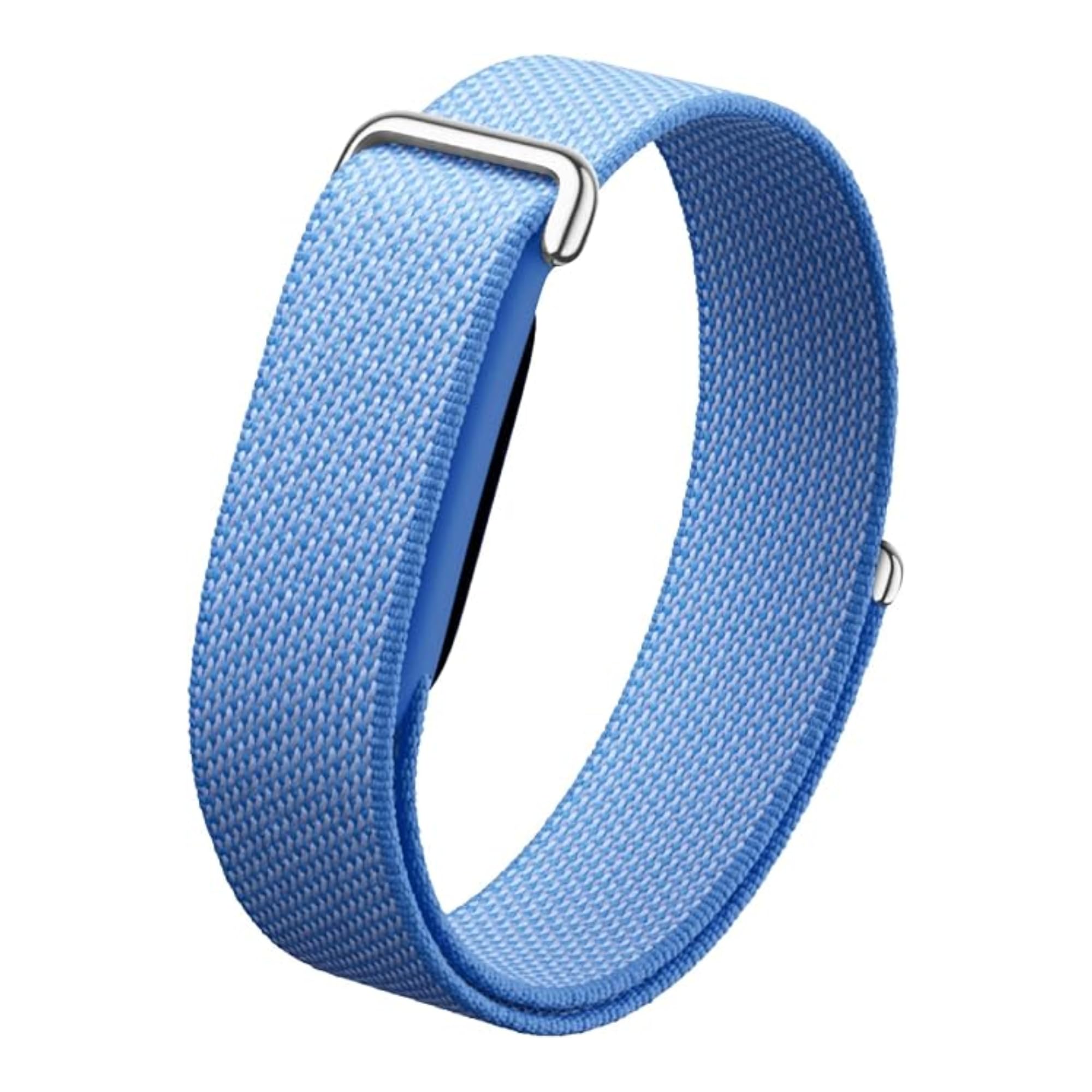 Nylon Strap (Titanium Buckle) Compatible with Google Fitbit Air | Soft Breathable, Adjustable Sport Band for Men & Women-image-41