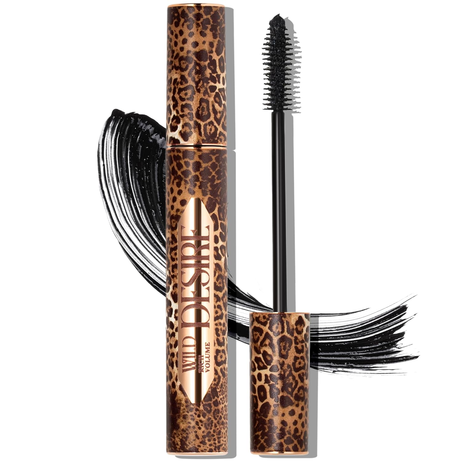 Black Volumizing & Lengthening Mascara Wild Desire – Long-Lasting Dramatic Lash Effect & Definition – Smooth Application, Clump & Flake Free – 0.34 fl.oz. – Made in Italy