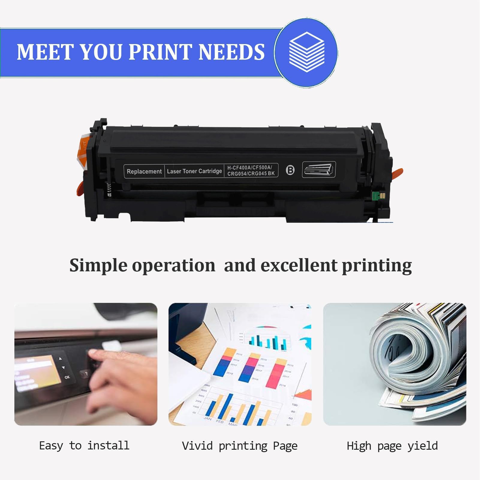 Amazon.com: CRG-045 Toner Cartridge Compatible for Canon LBP