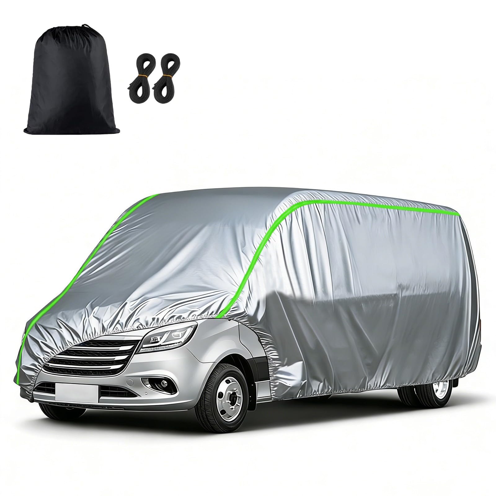 Bache Voiture Exterieur pour Citroen HY | MatéRiau Renforcé, Imperméable, Anti-Poussière, Anti-UV Adapté à Toutes Les Saisons(Argent)