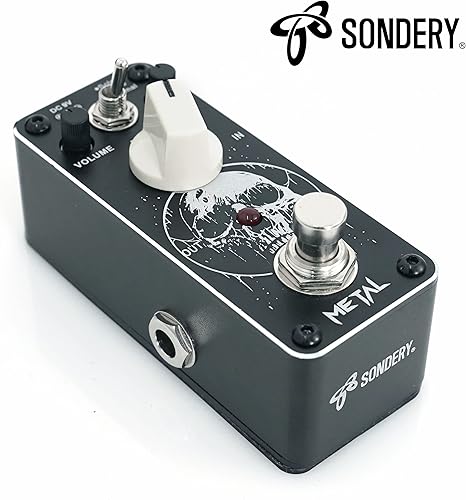 Miniatura 3 de Sondery Pedal de distorsión de metal para guitarras eléctricas, 3 modos de solo turbo y normal, cálida y suave amplia gama de sonido de distorsión