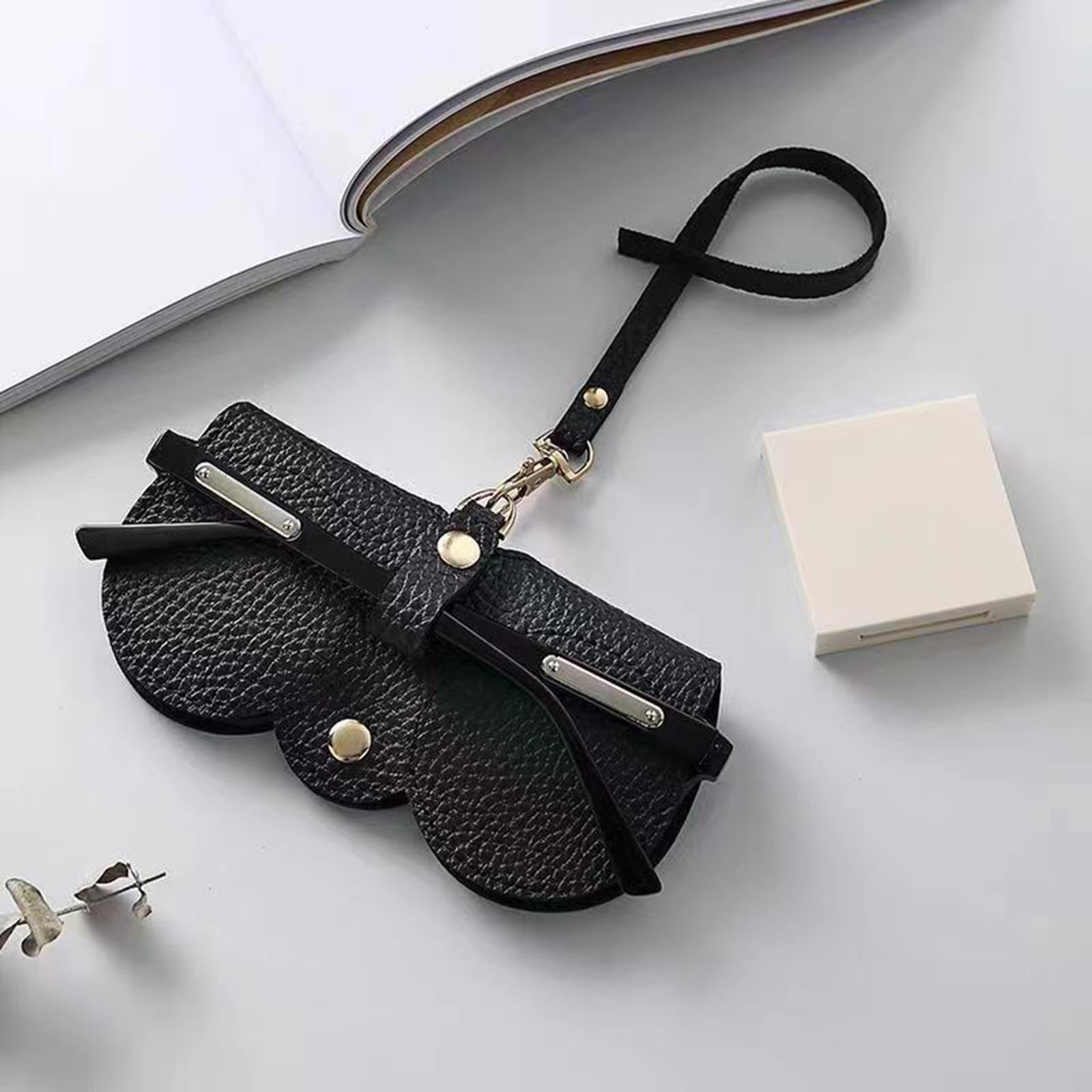 bnf® glasses case with wrist strap eyewear sleeve for outdoor beach travel gray health & beauty vision care eyeglass cases