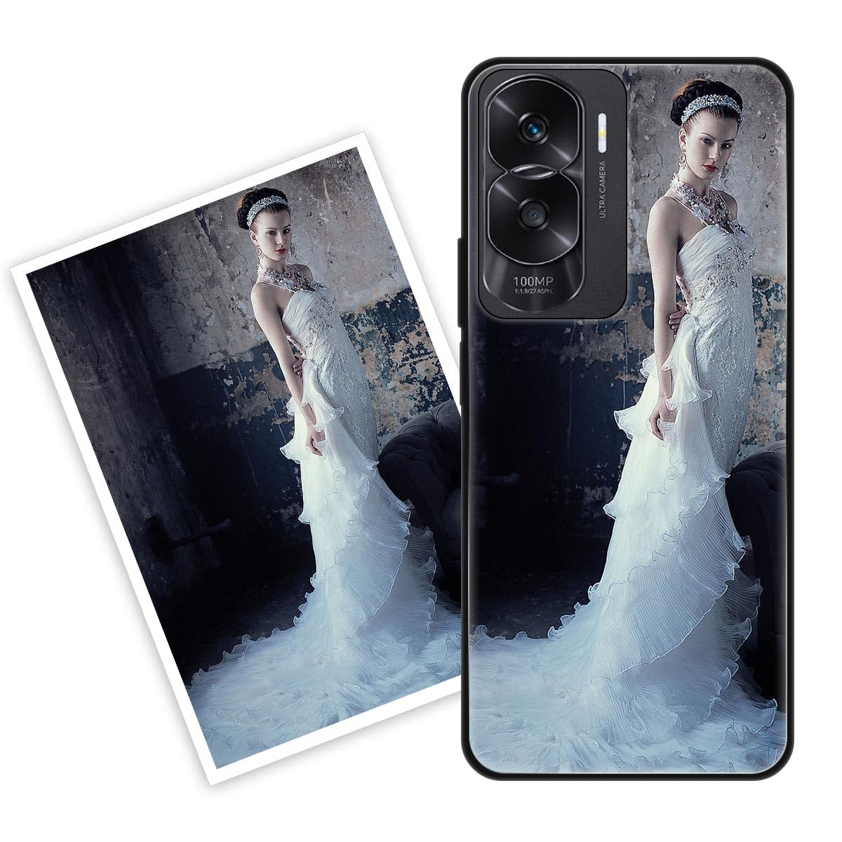 Cover Personalizzata Per Honor 20 Pro Con Foto, Testo O Logo - Bordo TPU E Vetro Posteriore