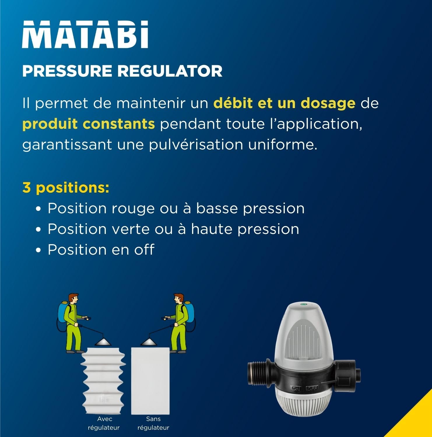 Pulvérisateur de jardin Matabi Evolution 16L – Manille inox – Buses variées