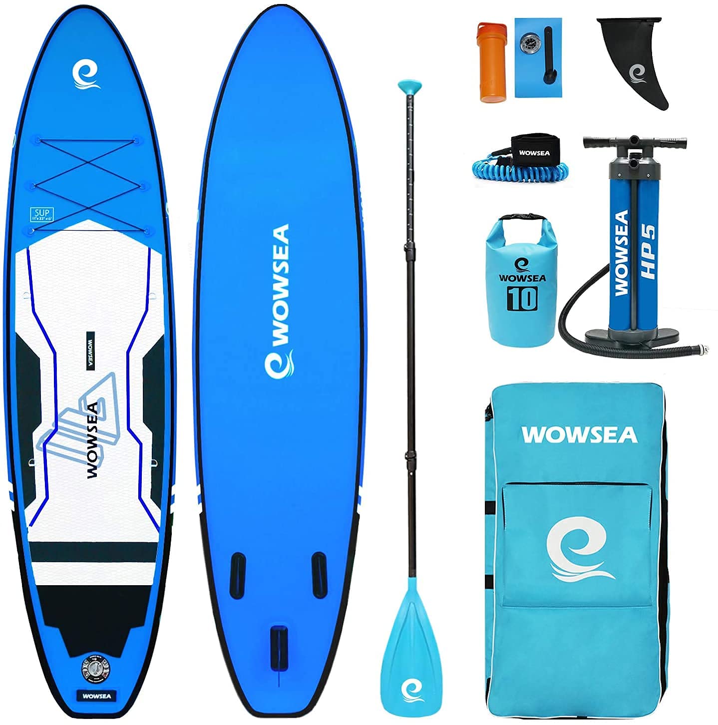 WOWSEA Trophy T1 Inflatable Paddle Board, Durable and Stable