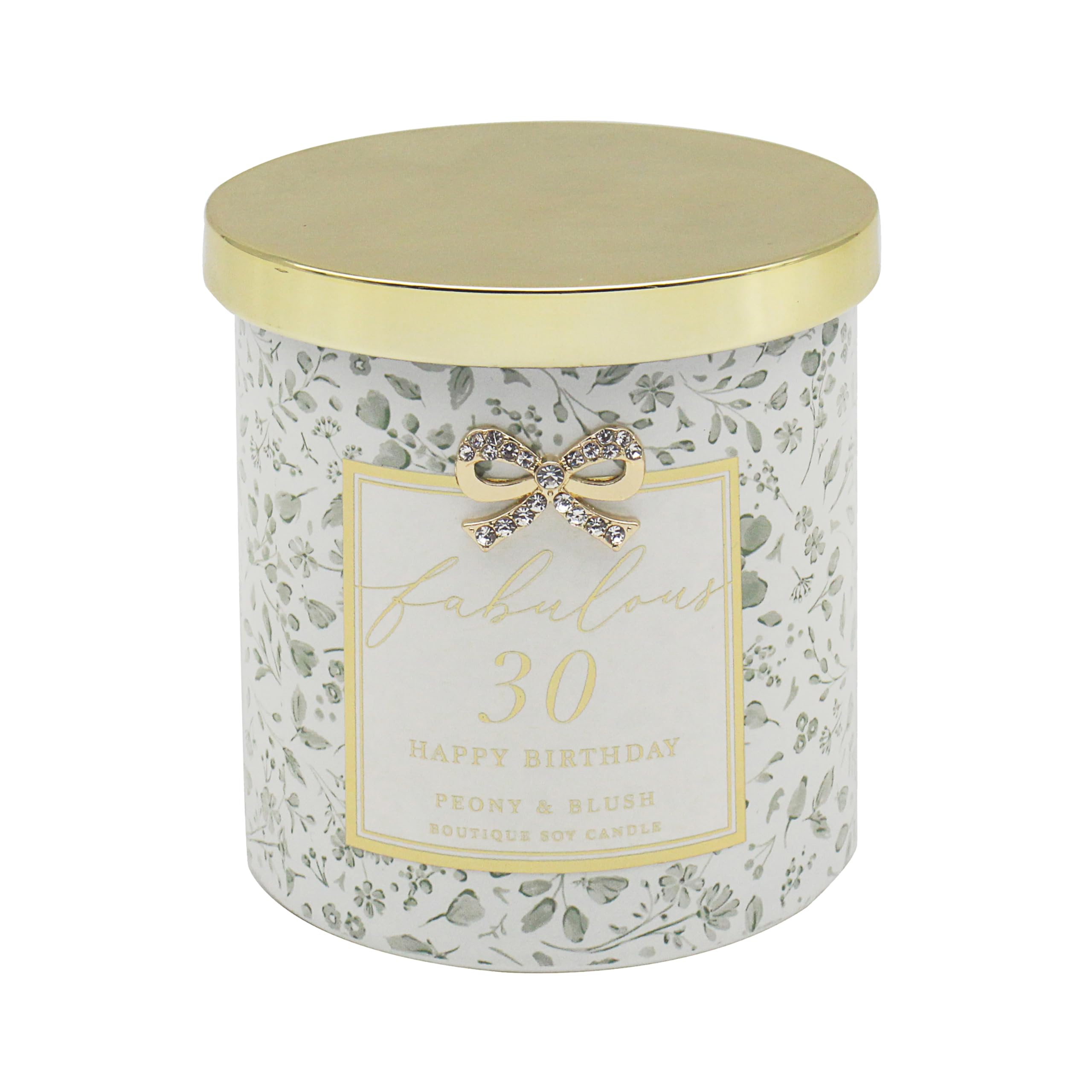 Lesser & Pavey Happy Birthday 30th Candle Madelaine by Hearts Design for Home & Decor | Long Burning Aromatherapy Candle Set for Relaxation | Large Scented Candles Birthday Gifts for Women & Men