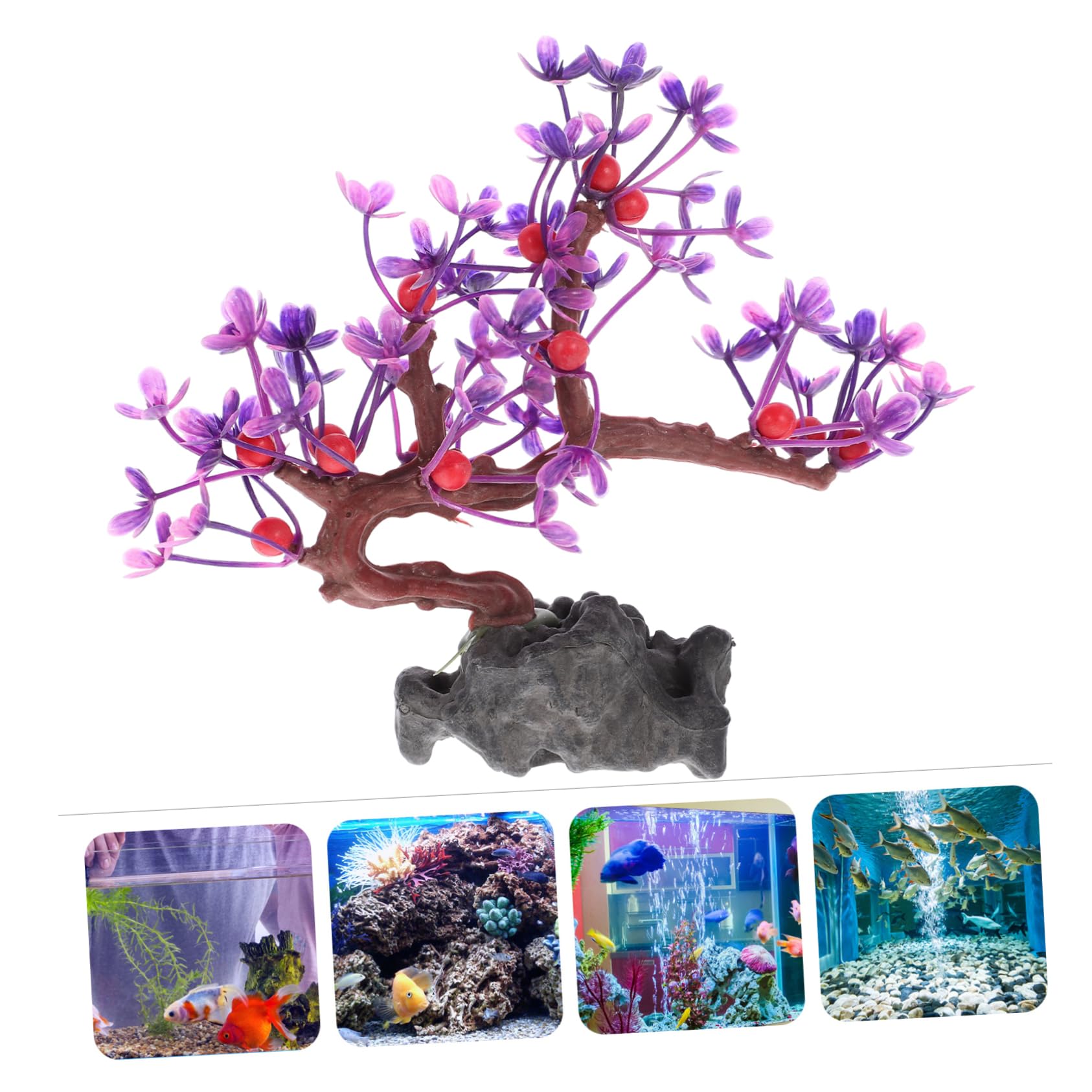 Kisangel 4stücke Aquarium Dekorative Pflanzen Künstliche Wasserpflanze Für Fischbecken Realistische Aquarienpflanze Für Aquascaping Büro-Dekoration