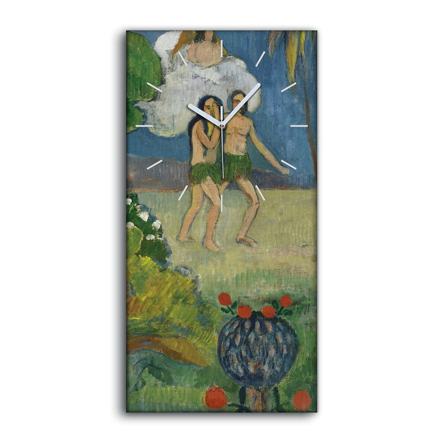 Horloge Silencieuse sans Tic-Tac 30x60 cm Motif Paradis Perdu