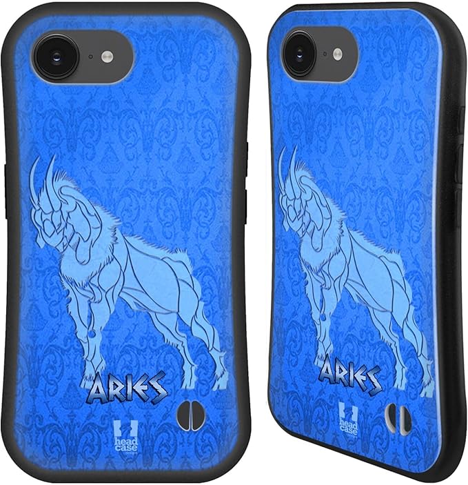 Head Case Designs Aries Zodiac Signs Hybrid Case Compatible with Apple iPhone 16e