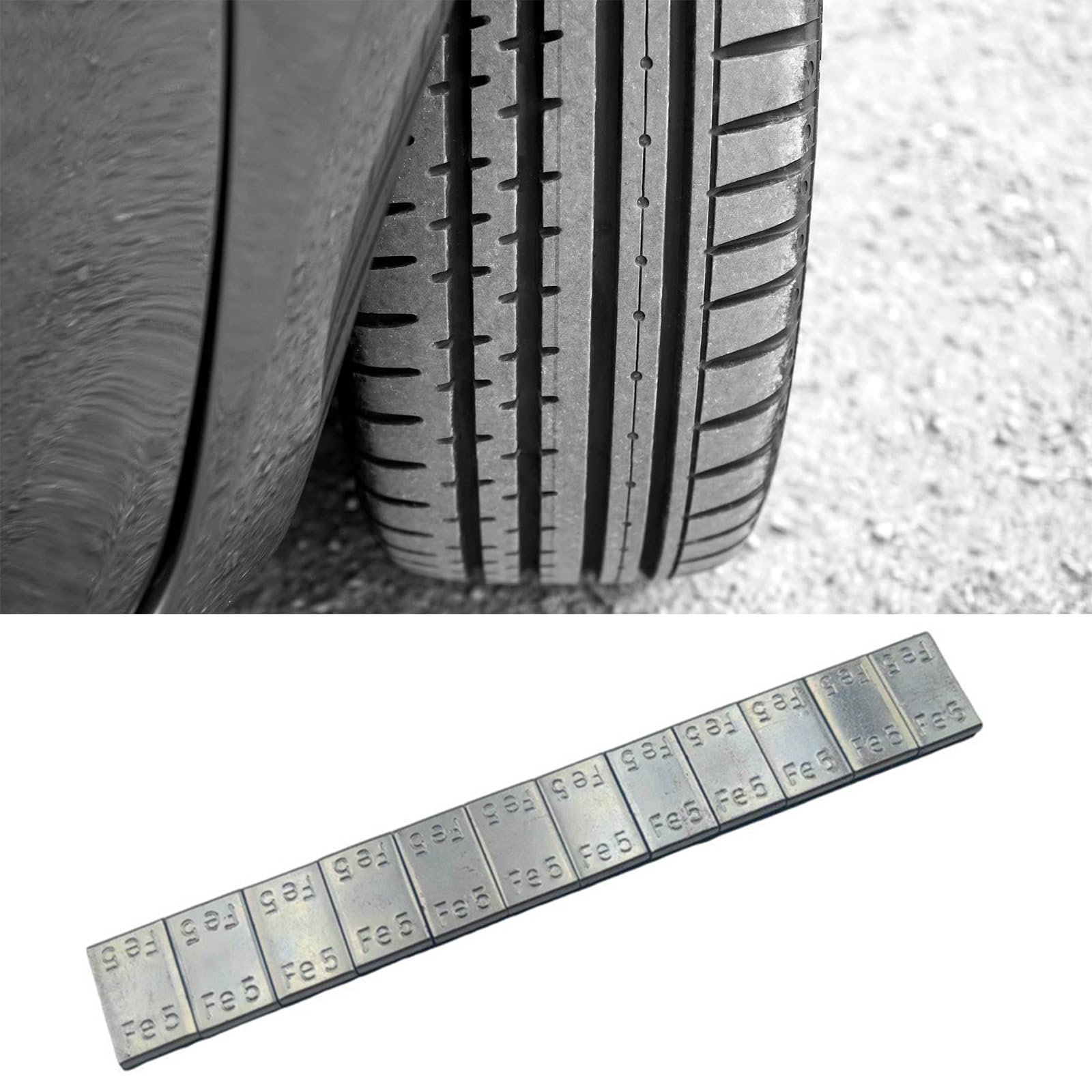 50 tiras de equilibrio de neumáticos de hierro, equilibradores de ruedas de hierro, equilibradores de peso para neumáticos de coche, herramientas automáticas