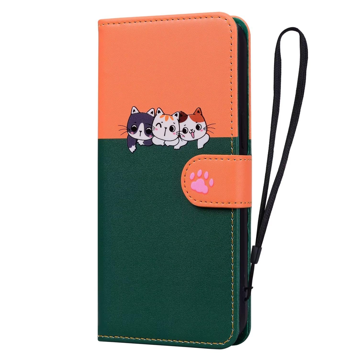 Custodia Portafoglio Con Gatto E Cane In Rilievo Per Redmi Note 12 Pro 5G - Cover In Pelle PU Con Slot Carte E Supporto - Protezione Antiurto