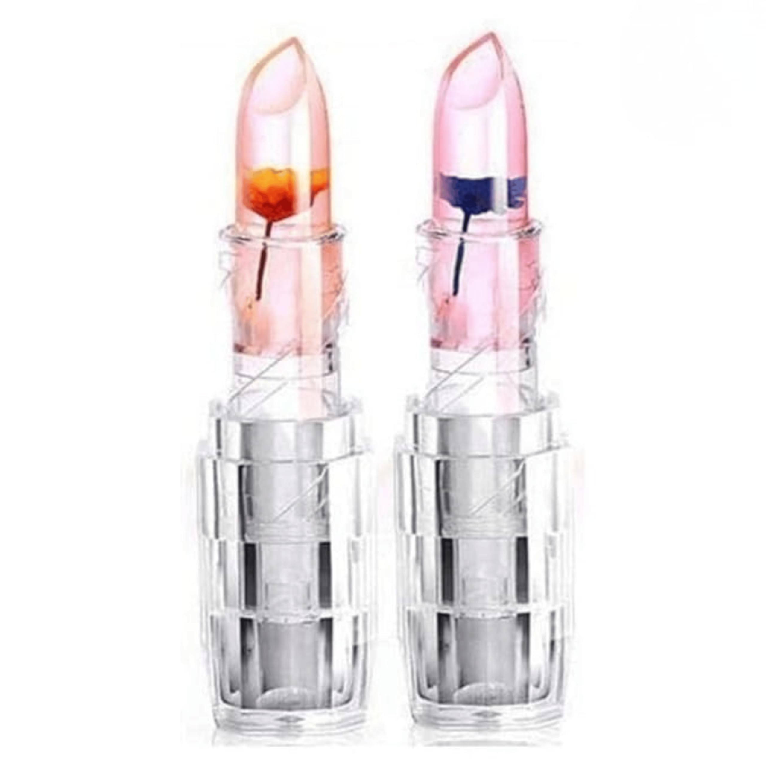 Crystal Jelly Flower Lip Balm – Transparent Color-Changing Lipstick | Moisturizing, Hydrating, Temperature-Based Tint | Soft & Smooth Lips | Real Flower Inside | For Girls & Women | Pack of 2-image-8