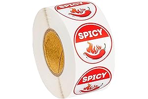 Lesnala 800Pcs Chili Pepper Stickers: Spicy Food Warning Labels for Safe Dining