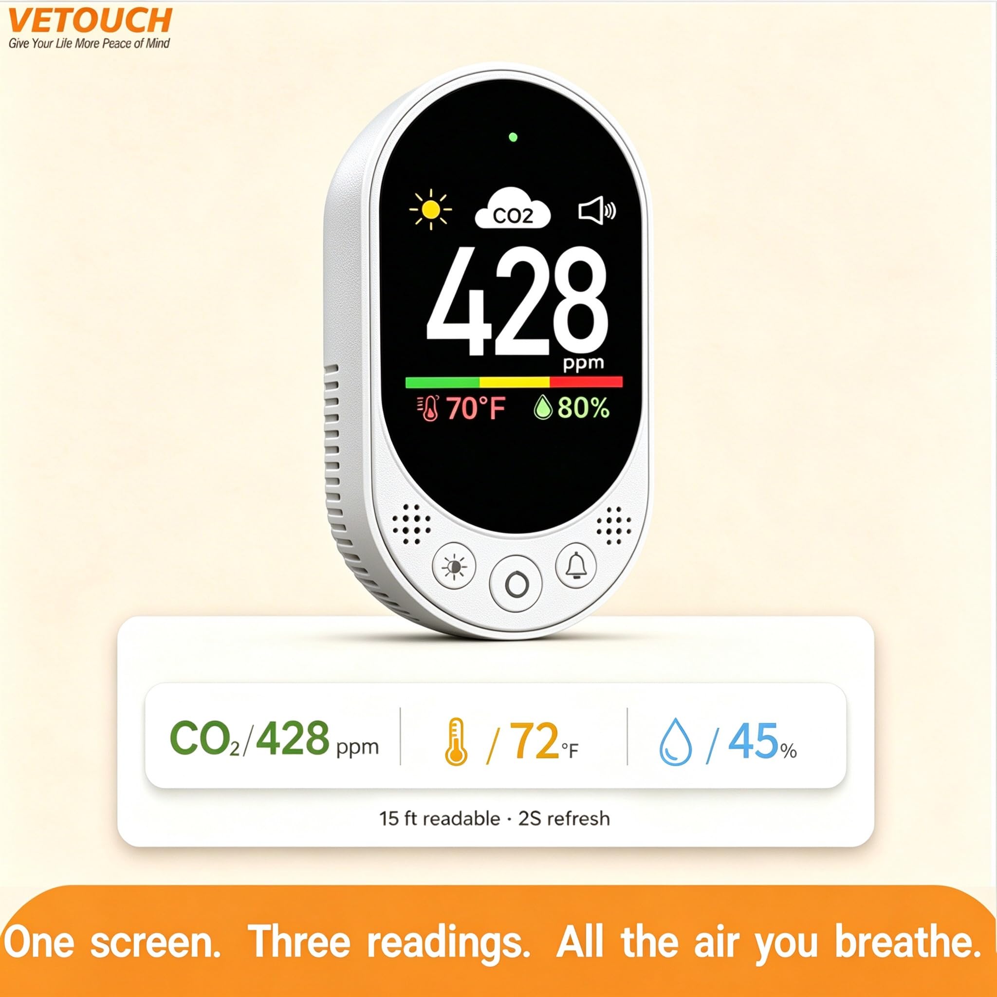 Plug-in CO2 Detector - Air Quality Monitor -5