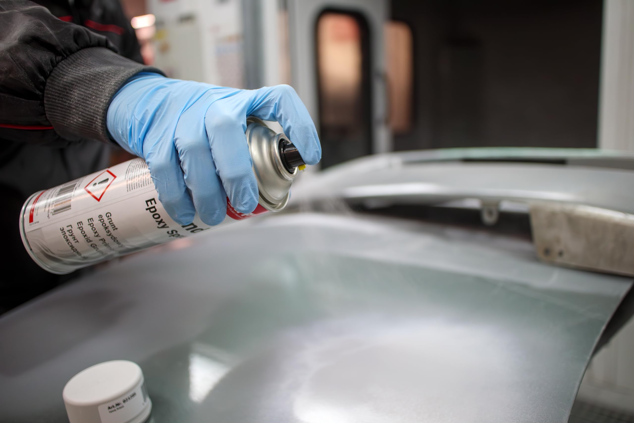 APP Epoxy Grund - Imprimación Spray Epoxi | Imprimación antióxido para metal : Protección contra la Corrosión | Pintura Antioxido Metal | Gris claro | 500 ml