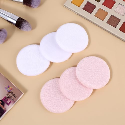 Miniatura 8 de Sibba 12 piezas de rubor suelto soplo de polvo para la cara, maquillaje corporal, esponja de terciopelo suave, licuadora de belleza, maquillaje,
