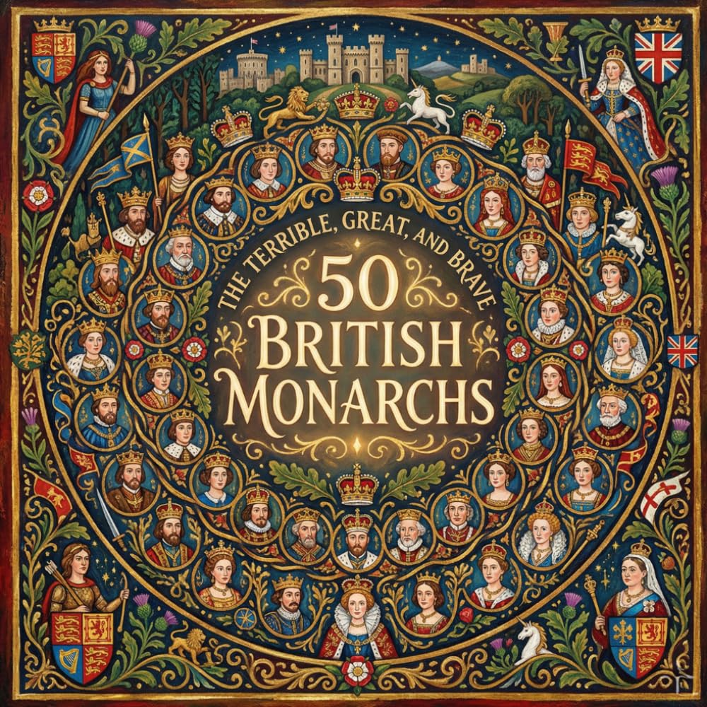 The Terrible, Great, and Brave: 50 British Monarchs: Discover 50 Kings and Queens Who Shaped British History (Historic Leaders Every Kid Should Know)