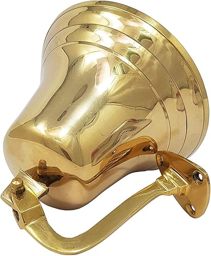 Miniatura 2 de Campana de barco náutica pulida de 11 pulgadas de alto, campanas marítimas marítimas de alta calidad, campanas gigantes, rústicas, vintage,