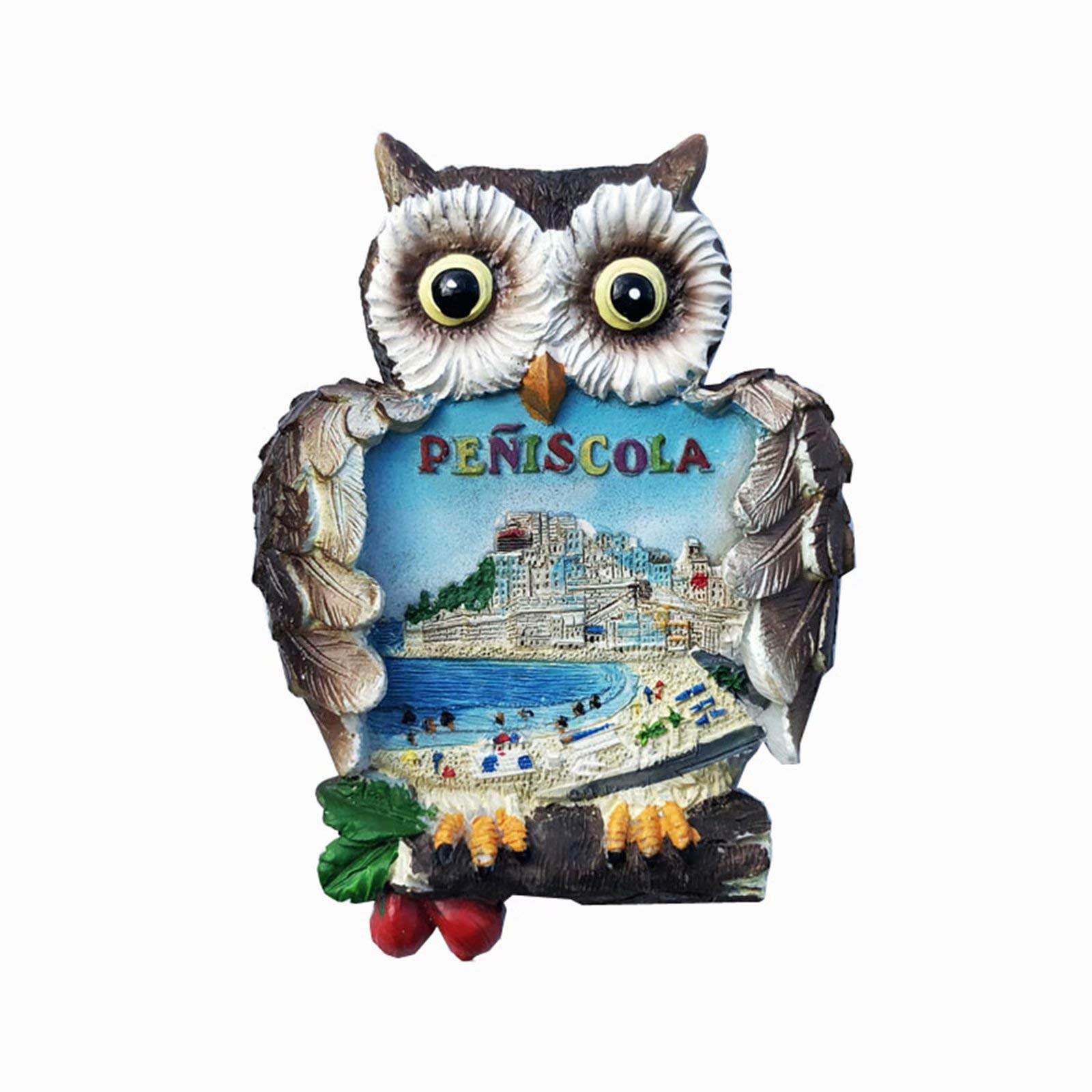 Weekino Castle Peniscola Spain Magnet Travel Souvenir 3D Resin Collection Gift Fridge Refrigerator Magnet