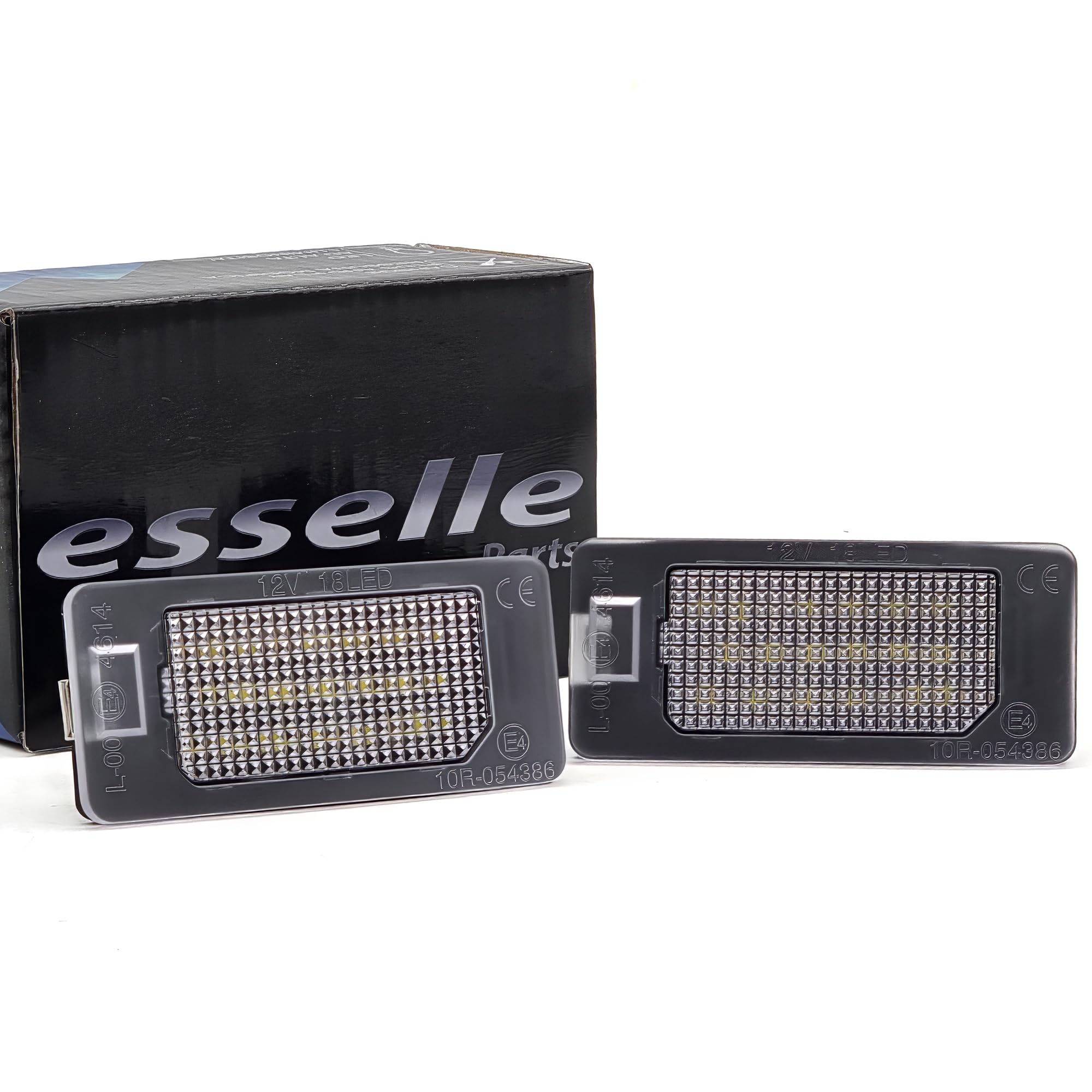 Placchette Luci Targa LED Compatibili con Seat e Cupra Ateca, Formentor, Leon, Arona, Tarraco, Alhambra 7N, Leon 4 KL, Alhambra 7MS 18 SMD CANBUS 6000K Bianco Ghiaccio Plug & Play