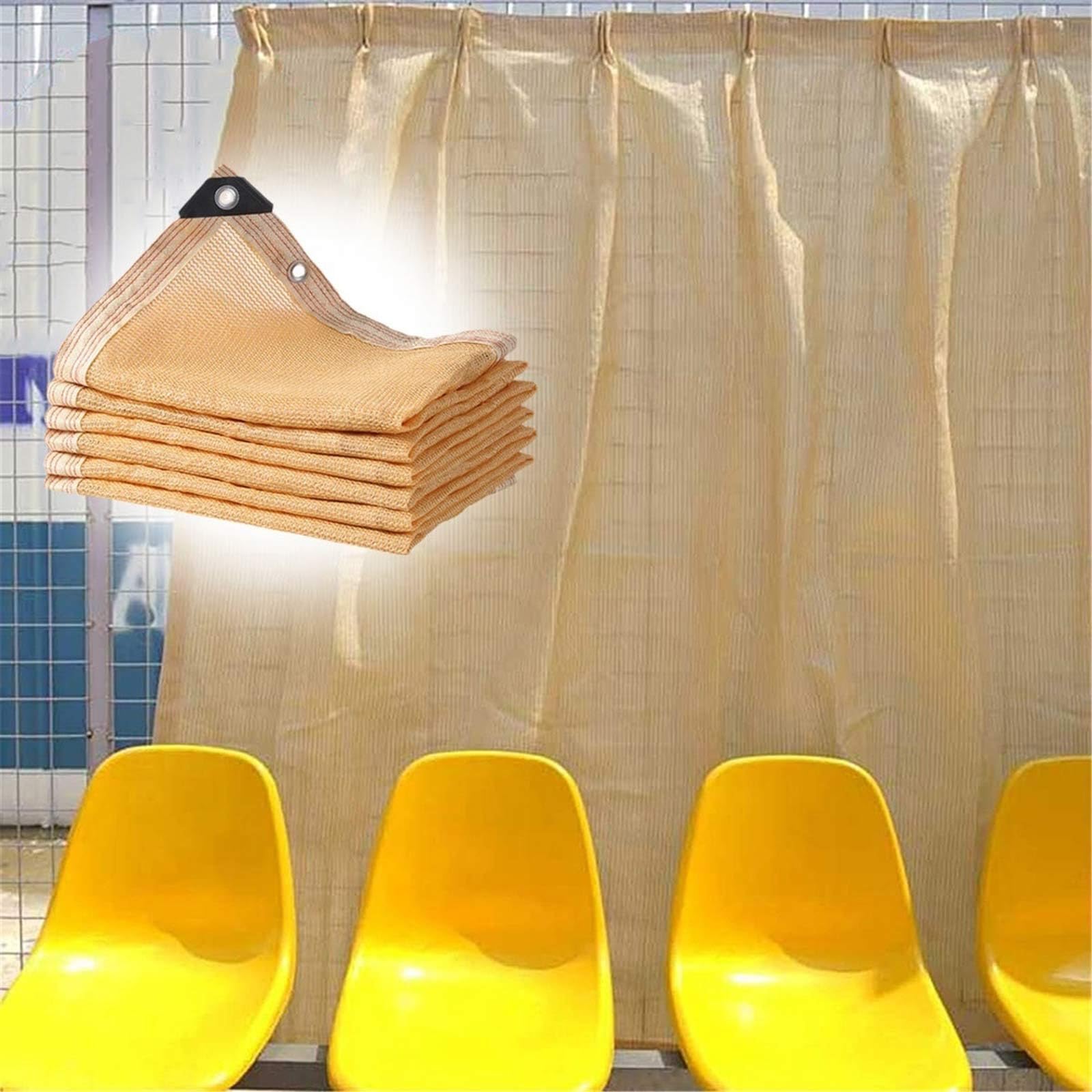 Protezione UV 95% tessuto ombreggiante beige per esterni rete per pergola, campeggio, piscina, cuccia per cani, copertura parasole 13 x 20 (4 x 6 m)