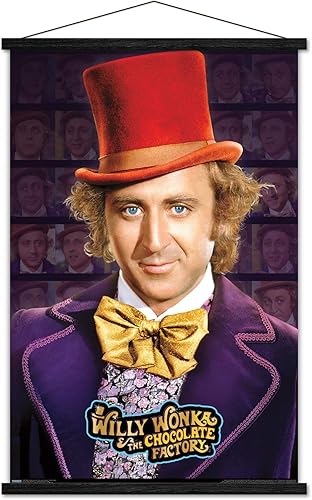 Miniatura 1 de Trends International Willy Wonka And The Chocolate Factory - Póster de pared de Willy Wonka, 22.375 x 34 pulgadas, paquete de impresión prémium y
