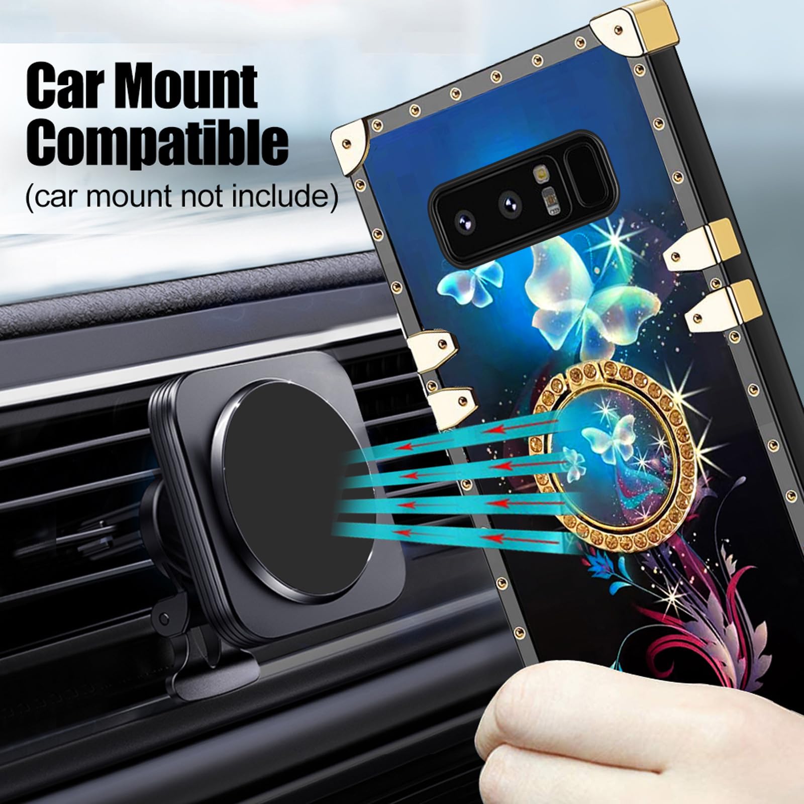 Amazon.com: Compatible with Samsung Galaxy Note 8 Case with Ring