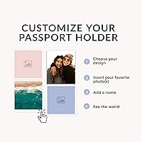 Vista 4 de Wanderlust - Soporte para pasaporte de cuero para mujer