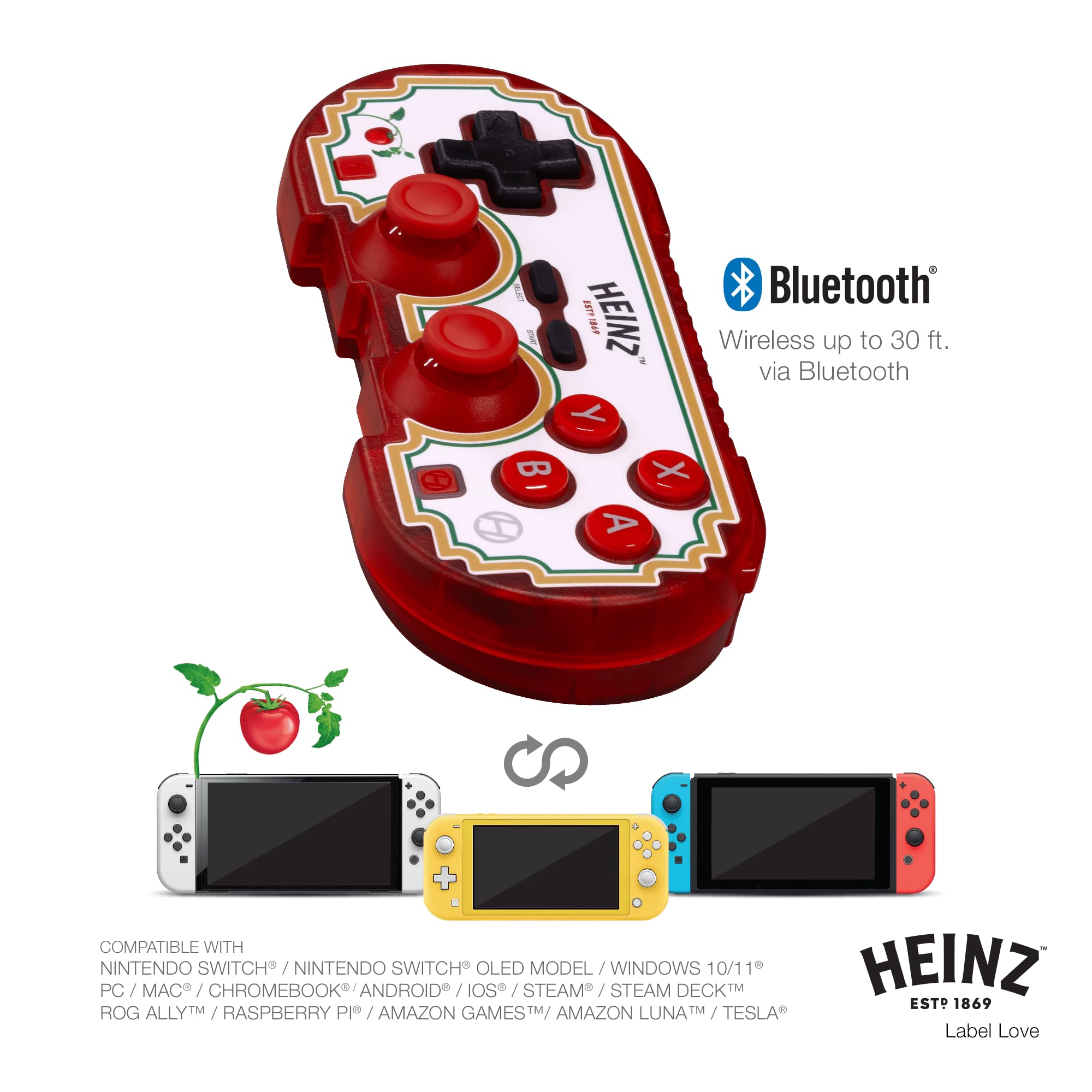 Hyperkin Limited Edition Official Heinz Pixel Art Bluetooth