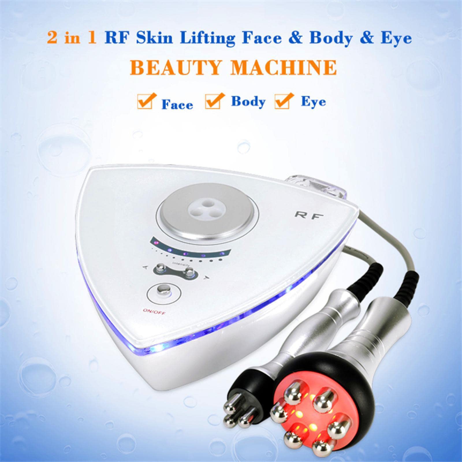 2 in 1 RF Radio Frequency Beauty Machine Eye Skin Care Tool Skin Rejuvenation Skin Tighten Face Lifting Body Face Massager
