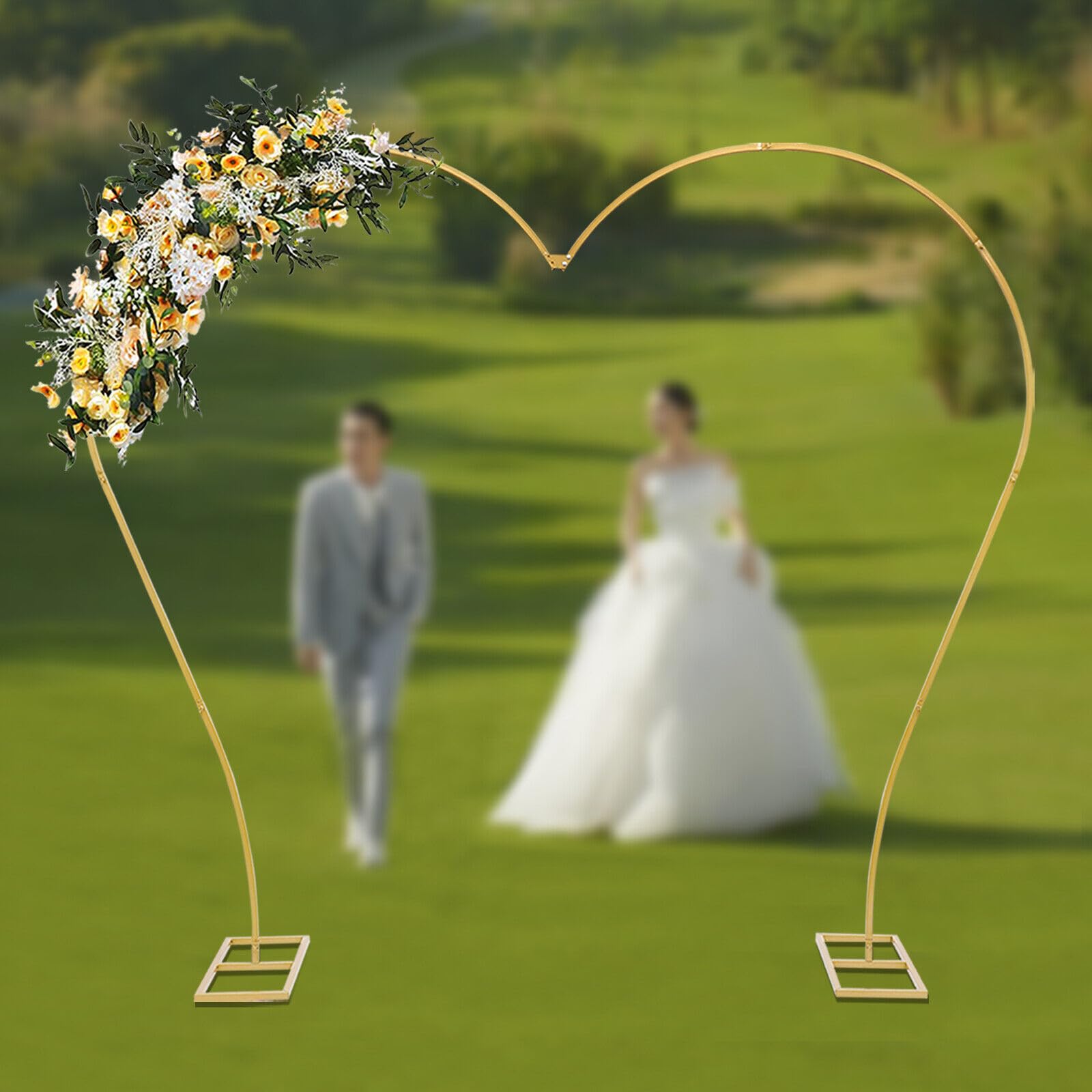 Oro per matrimonio, in metallo, per feste, decorazione floreale, decorazione per feste di nozze, decorazione per feste di nozze, decorazione per feste di compleanno