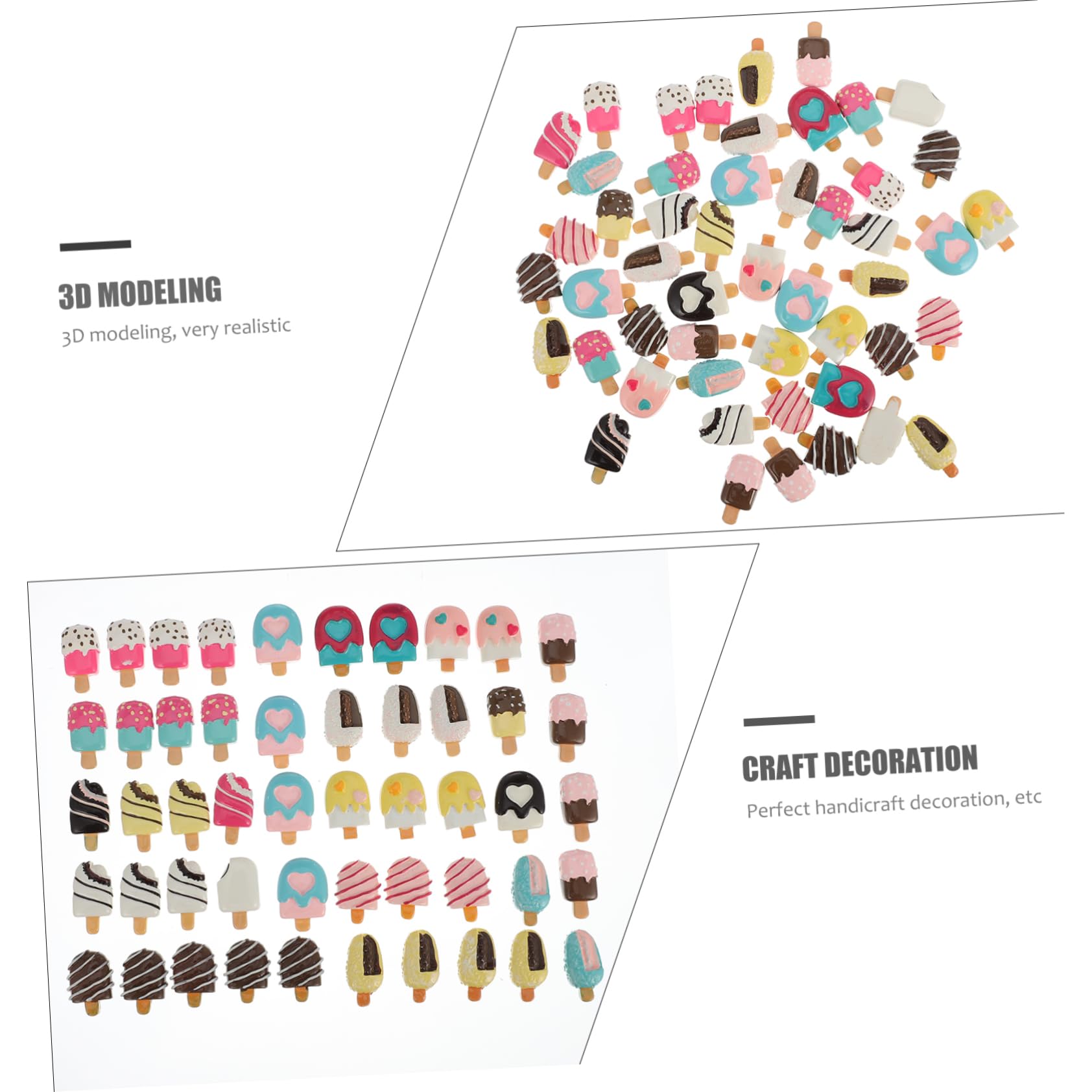 SHINEOFI 150stücke Simulation Für Dekoration Zubehör Für Handyhüllen Scrapbooking Und Bastelprojekte Verschiedene Hochwertige Kunstharzmaterialien